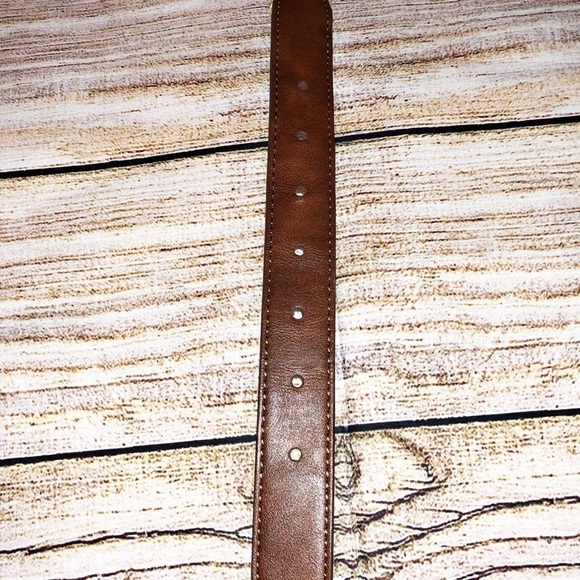 Classic Belt / khaki canvas and Brown belt Size L - Picture 2 of 5